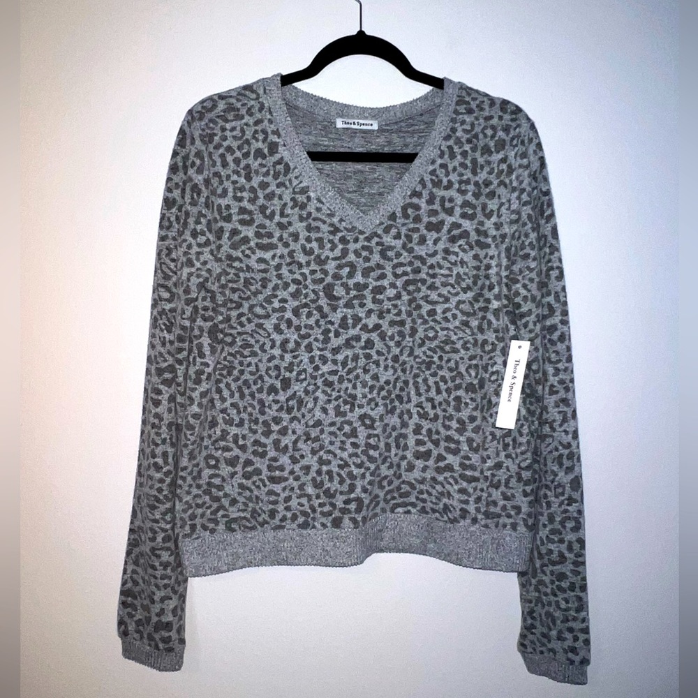 Women’s Leopard Print Theo & Spence XL Sweater
